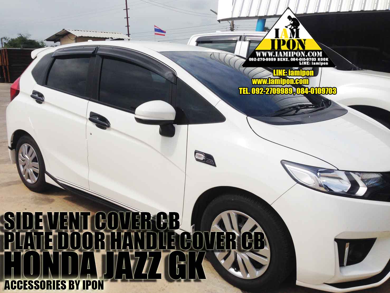 SIDE VENT CARBON JAZZ GK 2014 ครอบแก้มคาร์บอนแจ๊สจีเค 2014