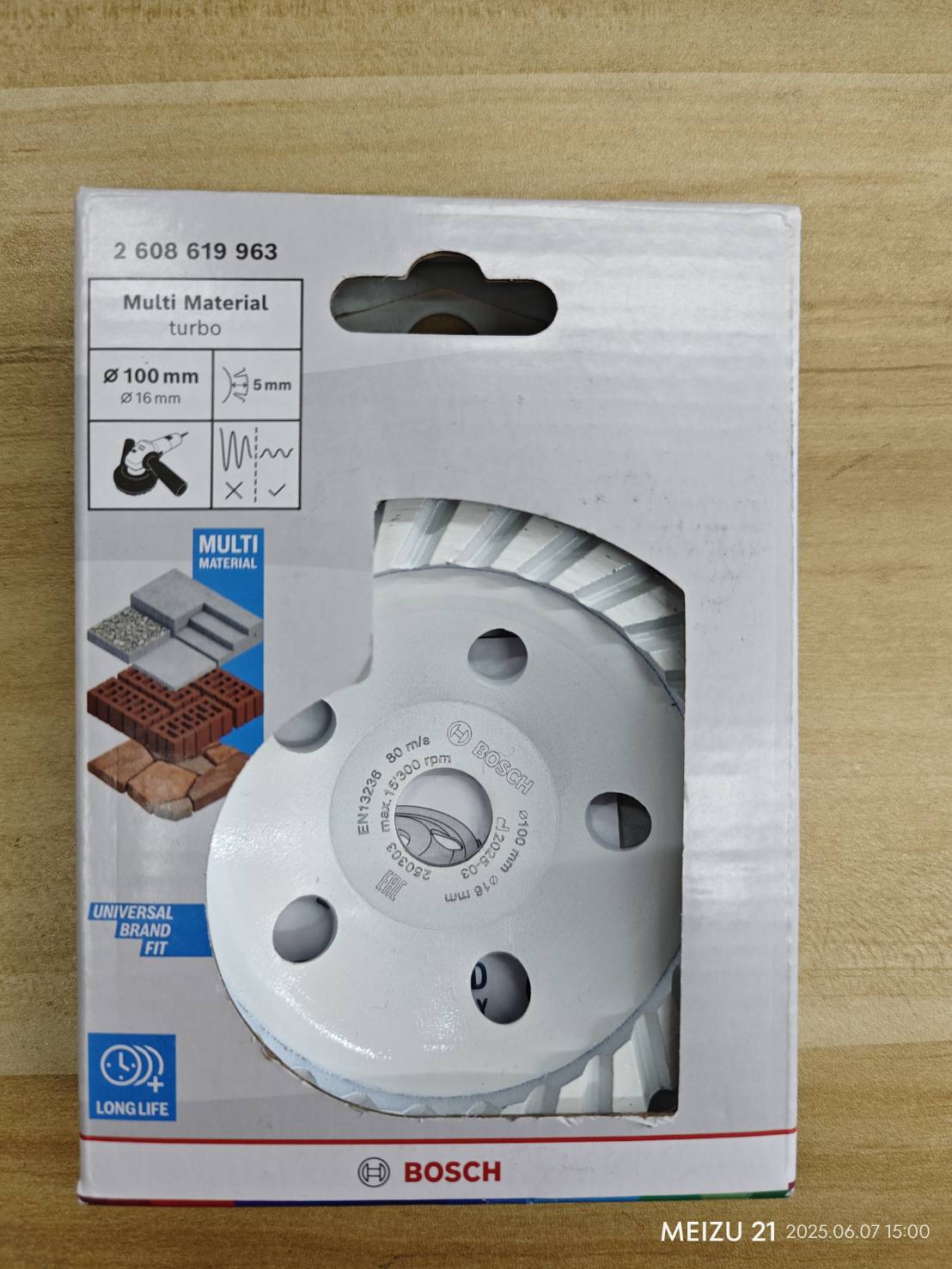 ถ้วยขัดเพชร 4นิ้ว Turbo BOSCH 2608619963