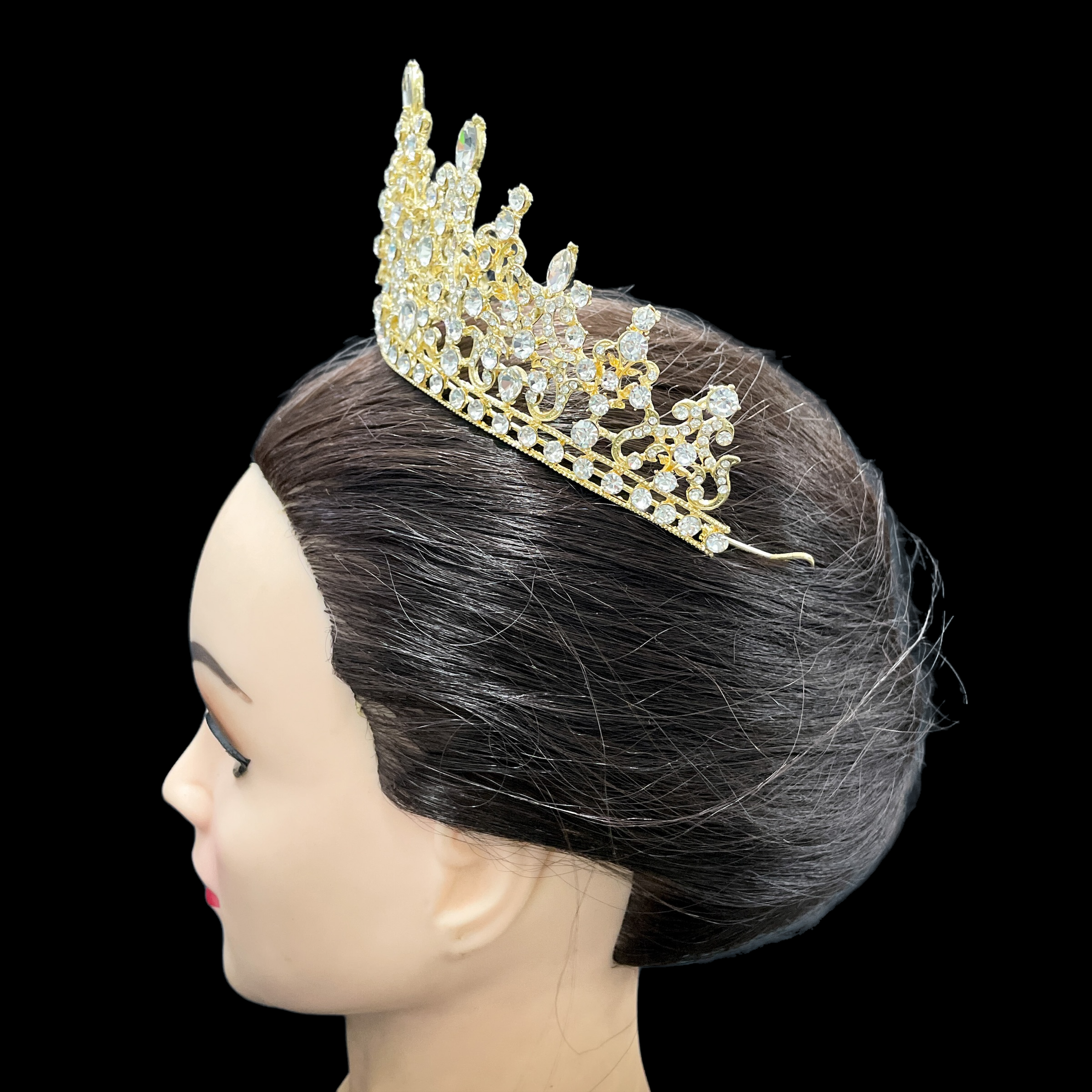 (พร้อมส่ง) เทียร่า 340 สีทอง งานสวย ปราณีต QCเพชรทุกเม็ด สินค้าพร้อมส่งจากไทย