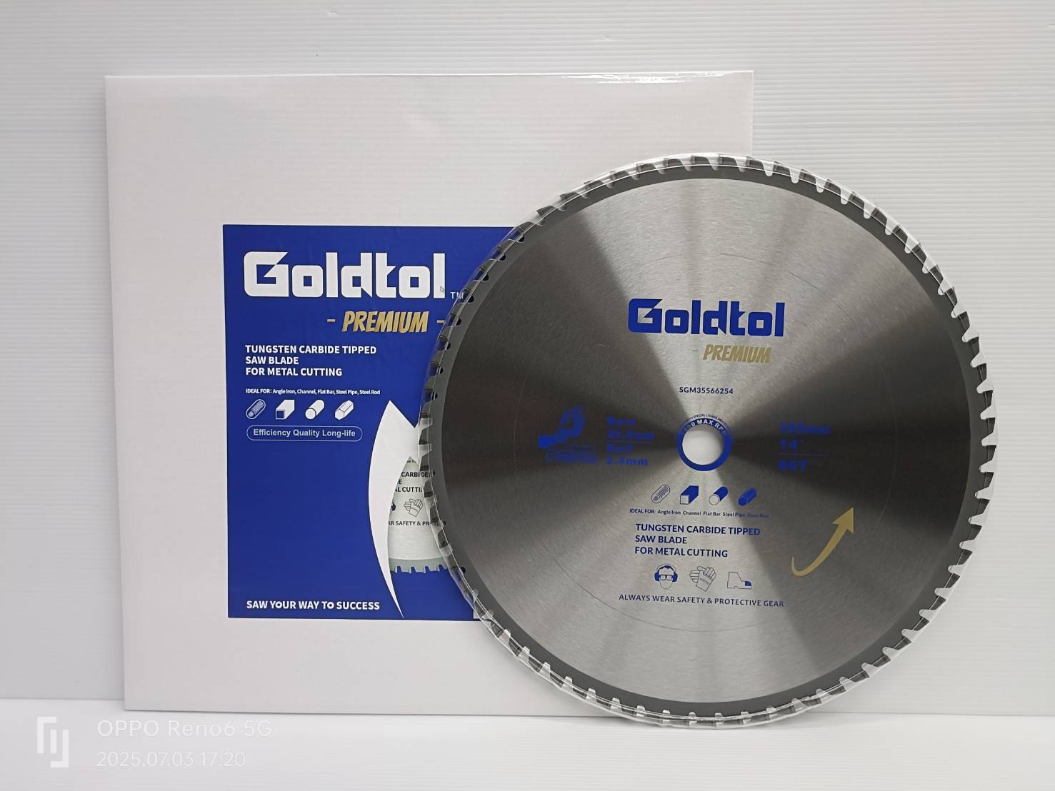 Goldtol ใบเลื่อยตัดเหล็ก ฟันTCT 14"x66T G-1926