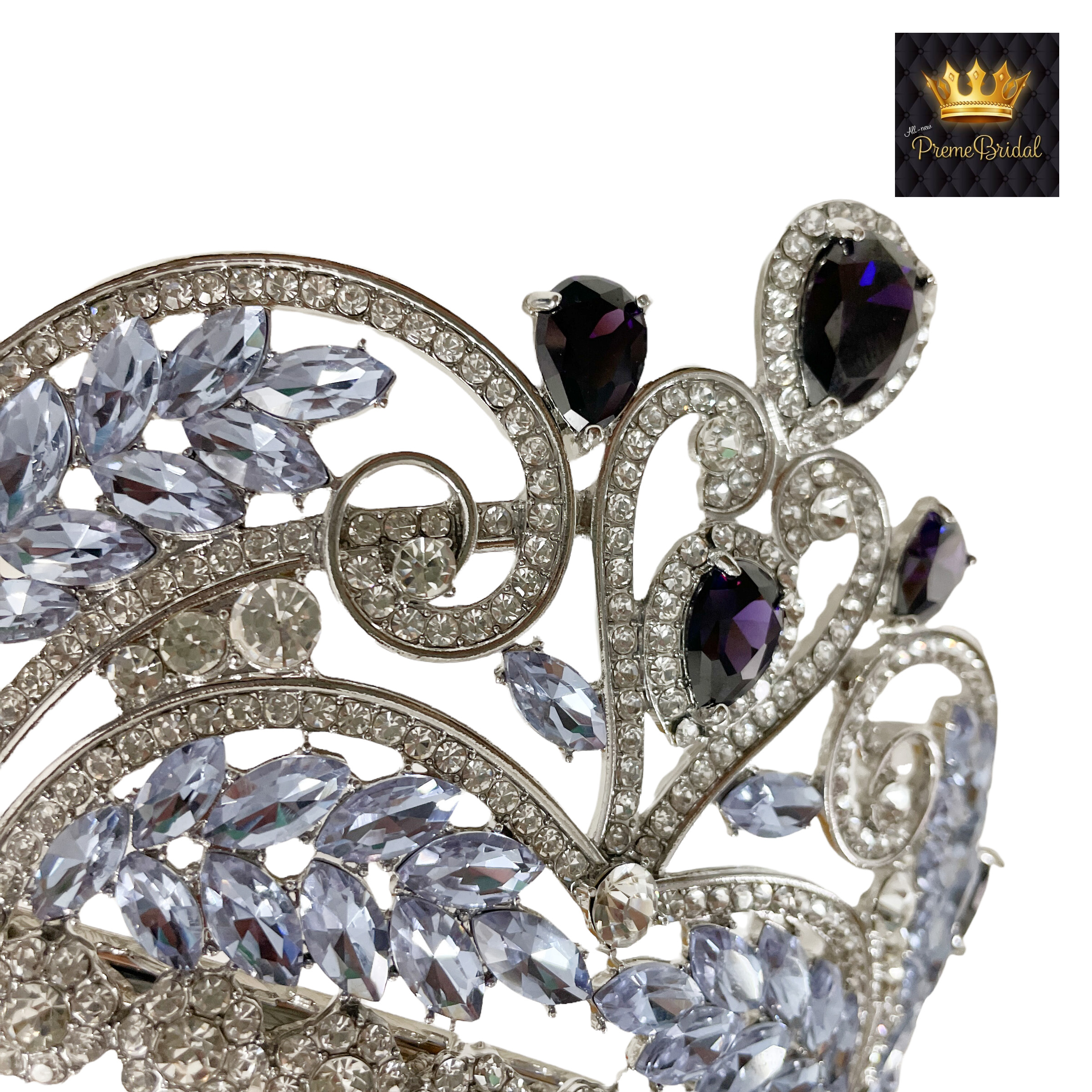 (พร้อมส่ง) มงกุฏ 087 สีม่วง มงกุฎนางงาม มงกุฎเพชร มงกุฎประกวด สินค้าพร้อมส่ง ไม่ต้องรอนาน งานพรีเมี่ยม