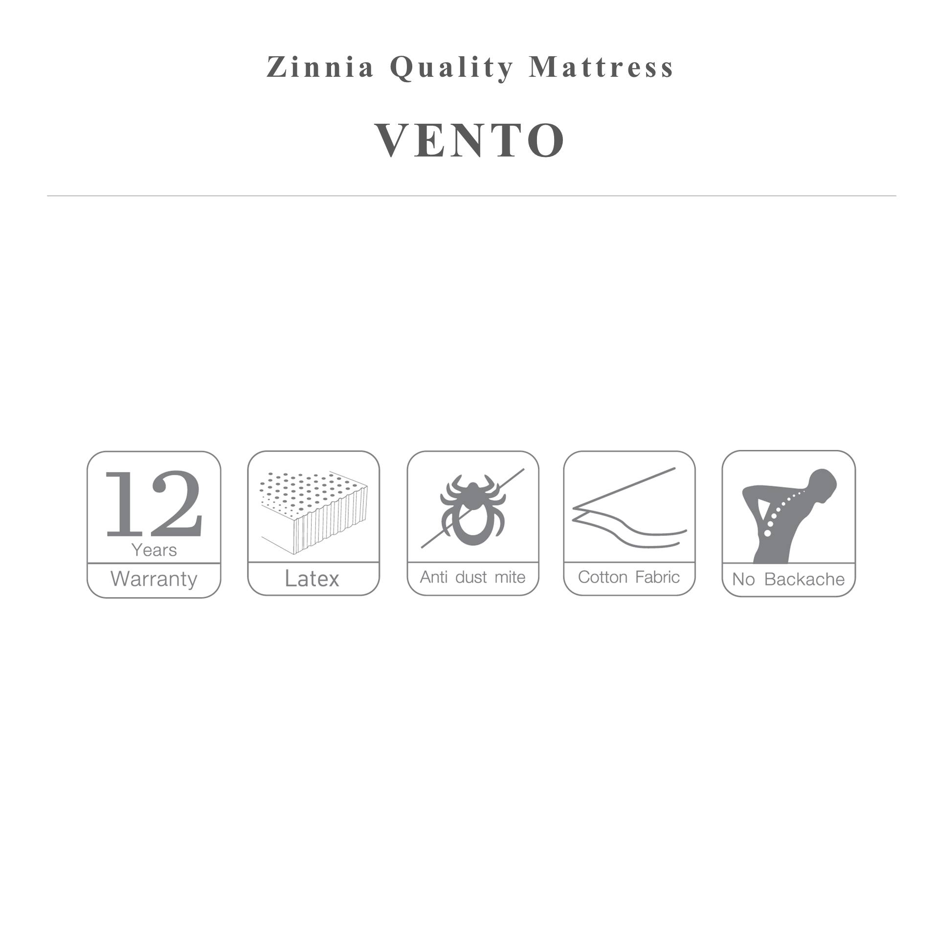 ที่นอนยางพารา รุ่นVENTO