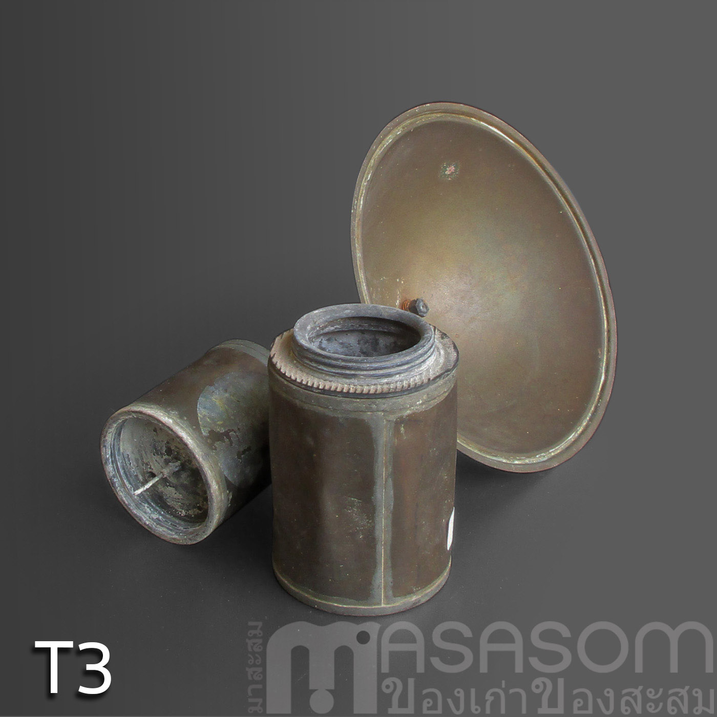 ตะเกียงแก๊สทองเหลืองโบราณ