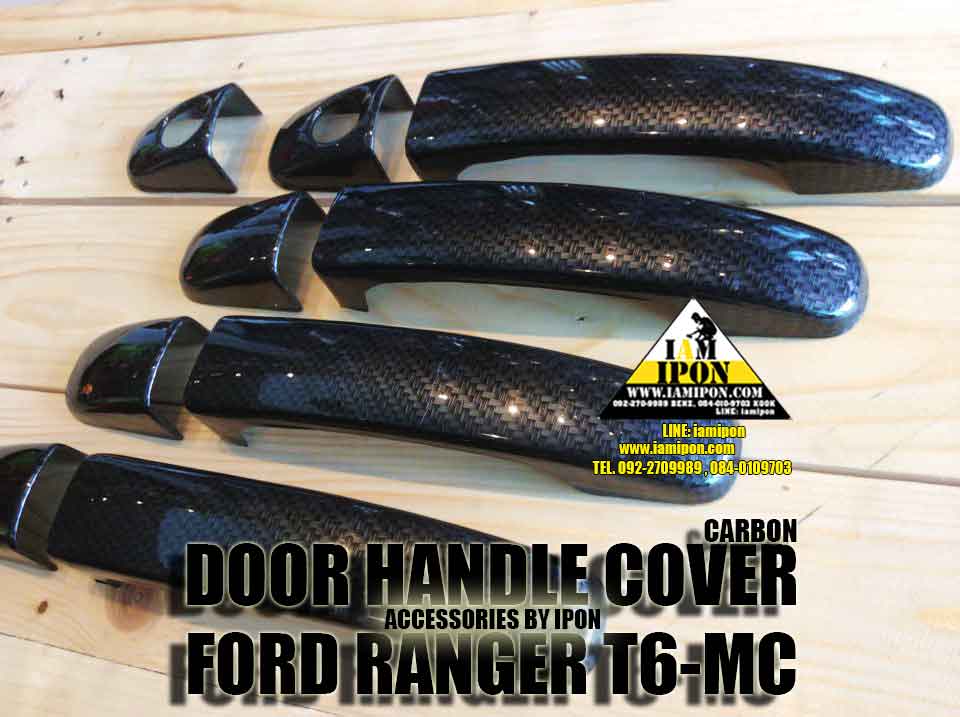 DOOR HANDLE FORD RANGER T6-MC CARBON ครอบมือจับคาร์บอน ฟอร์ดเรนเจอร์ T6-MC