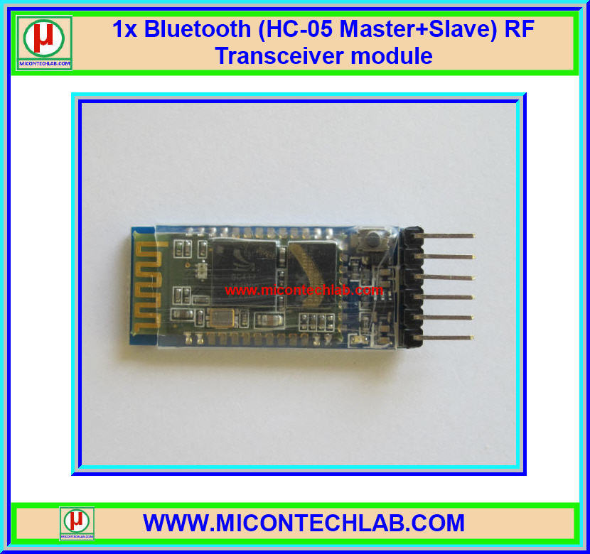 1x แผงวงจรบลูทูธ HC-05 Master+Slave (Bluetooth HC-05)