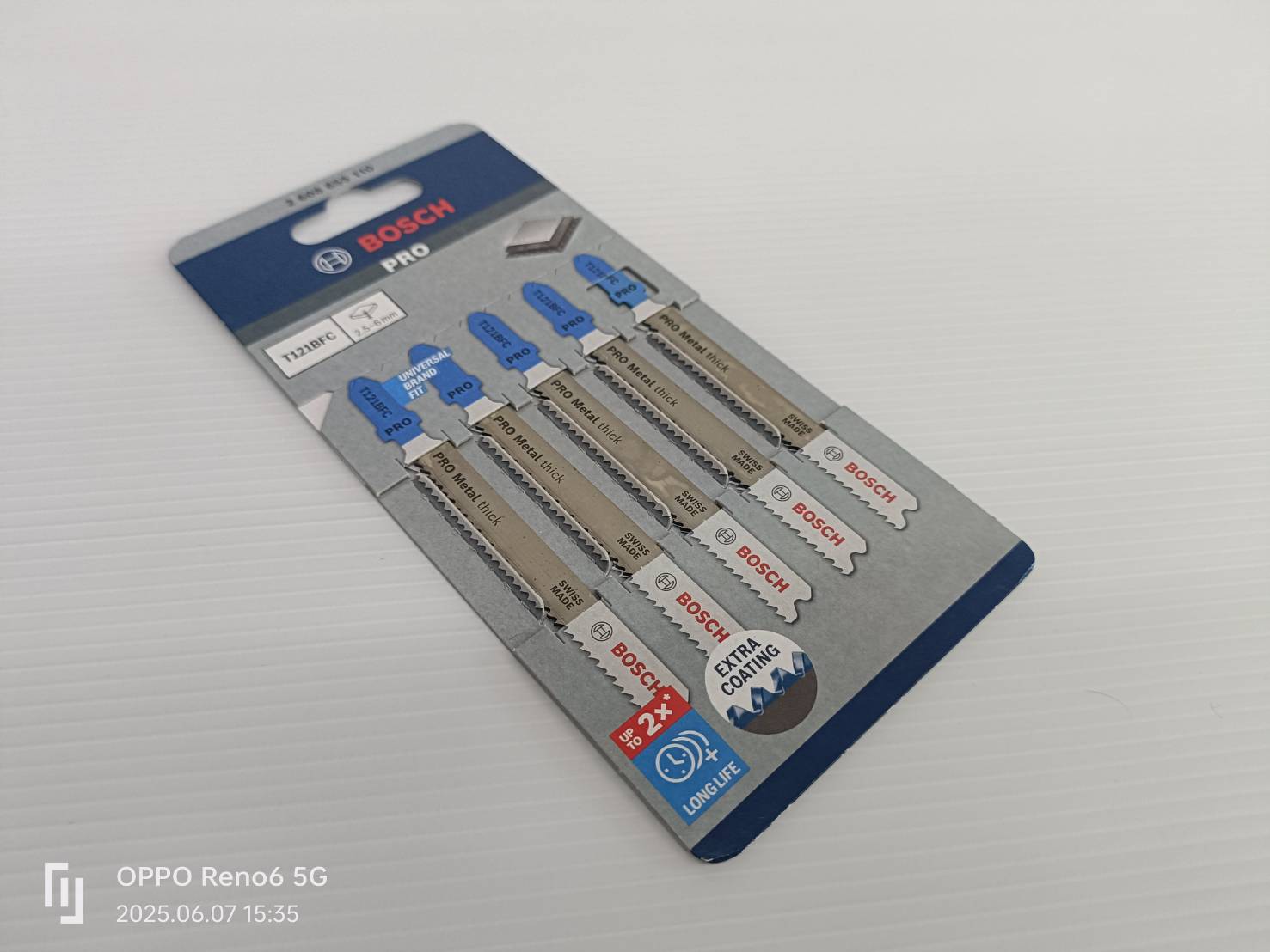 ใบเลื่อยจิ๊กซอว์ตัดสแตนเลส (5 ใบ/แพค) T121BFC BOSCH 2608655110