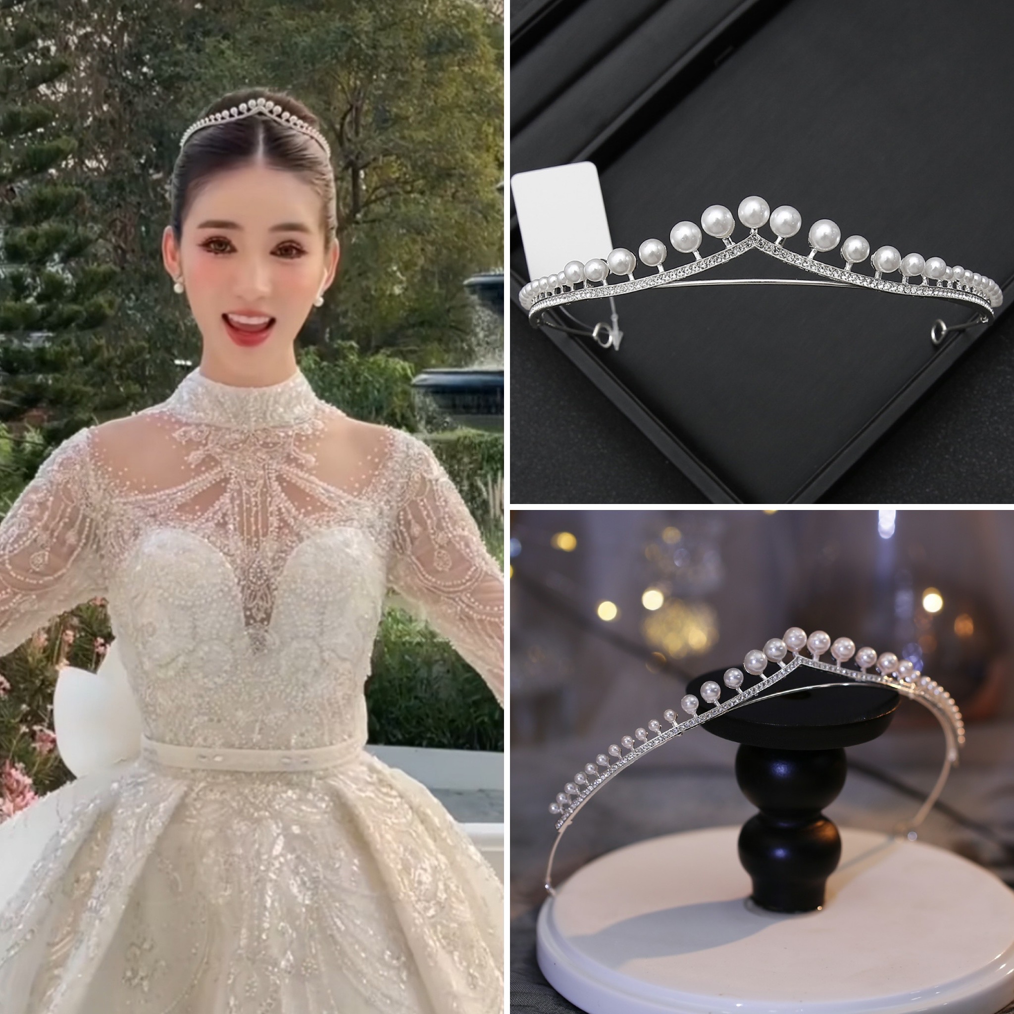 (พร้อมส่ง) เทียร่า 379 มงกุฎเจ้าสาว มงกุฎขนาดเล็ก น่ารัก สินค้าพร้อมส่งจากไทย