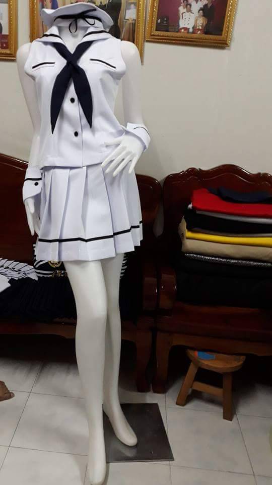 ชุดทหารเรือกะลาสีหญิง / ชุดกะลาสีเรือ / ชุดทหารเรือ /ุ ชุดอาชีพ / ชุดอาชีพในฝัน