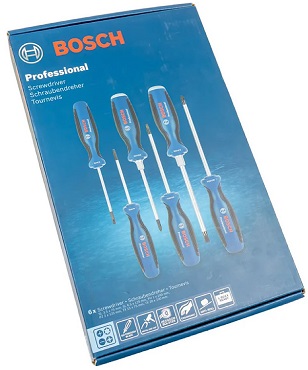 BOSCH ชุดไขควง 6 ชิ้น SL/PH/PZ/TX 1600A02CV3