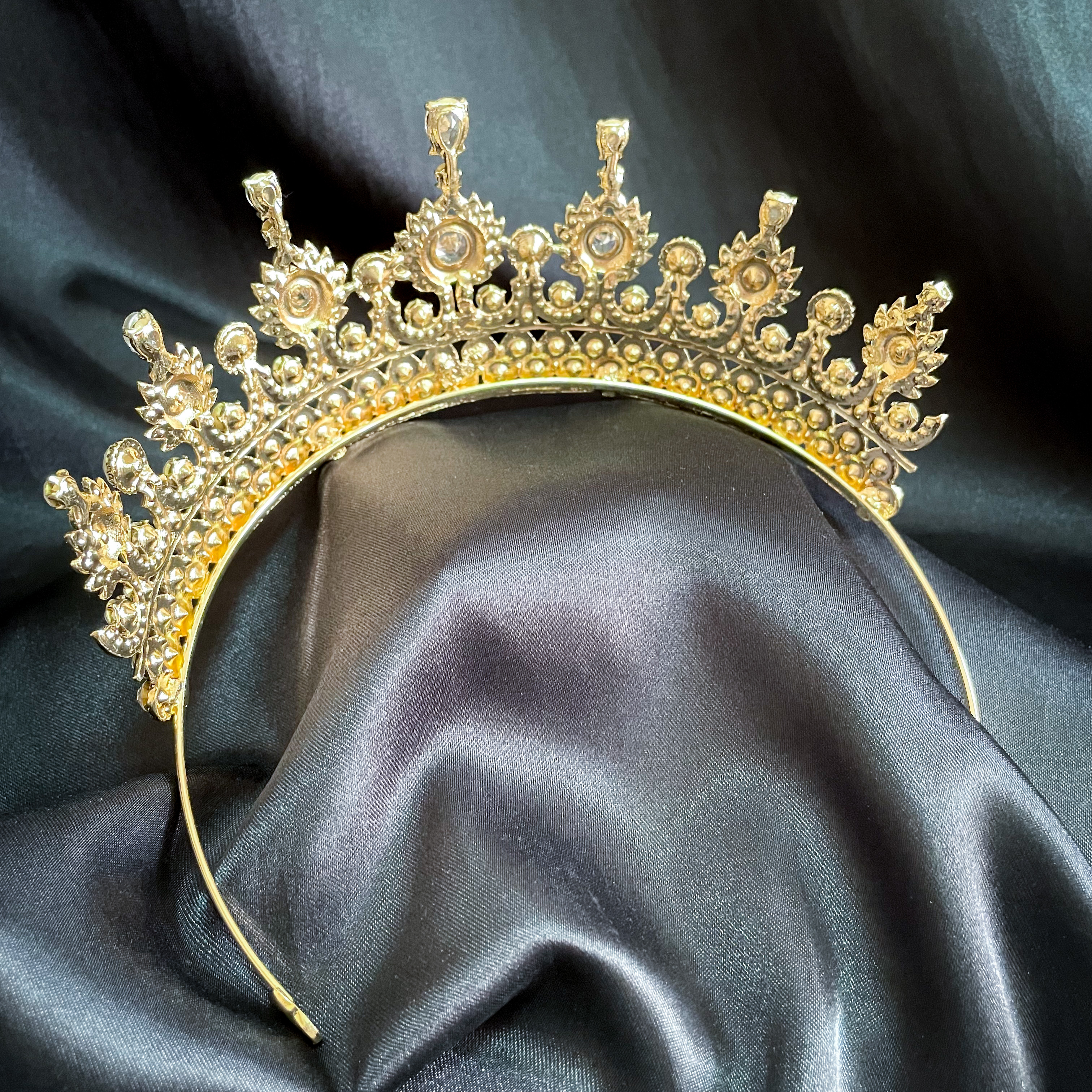 (พร้อมส่ง) เทียร่า 286 สีทอง มงกุฎนางงาม มงกุฎเจ้าหญิง งานสวย ปราณีต QCเพชรทุกเม็ด สินค้าพร้อมส่งจากไทย