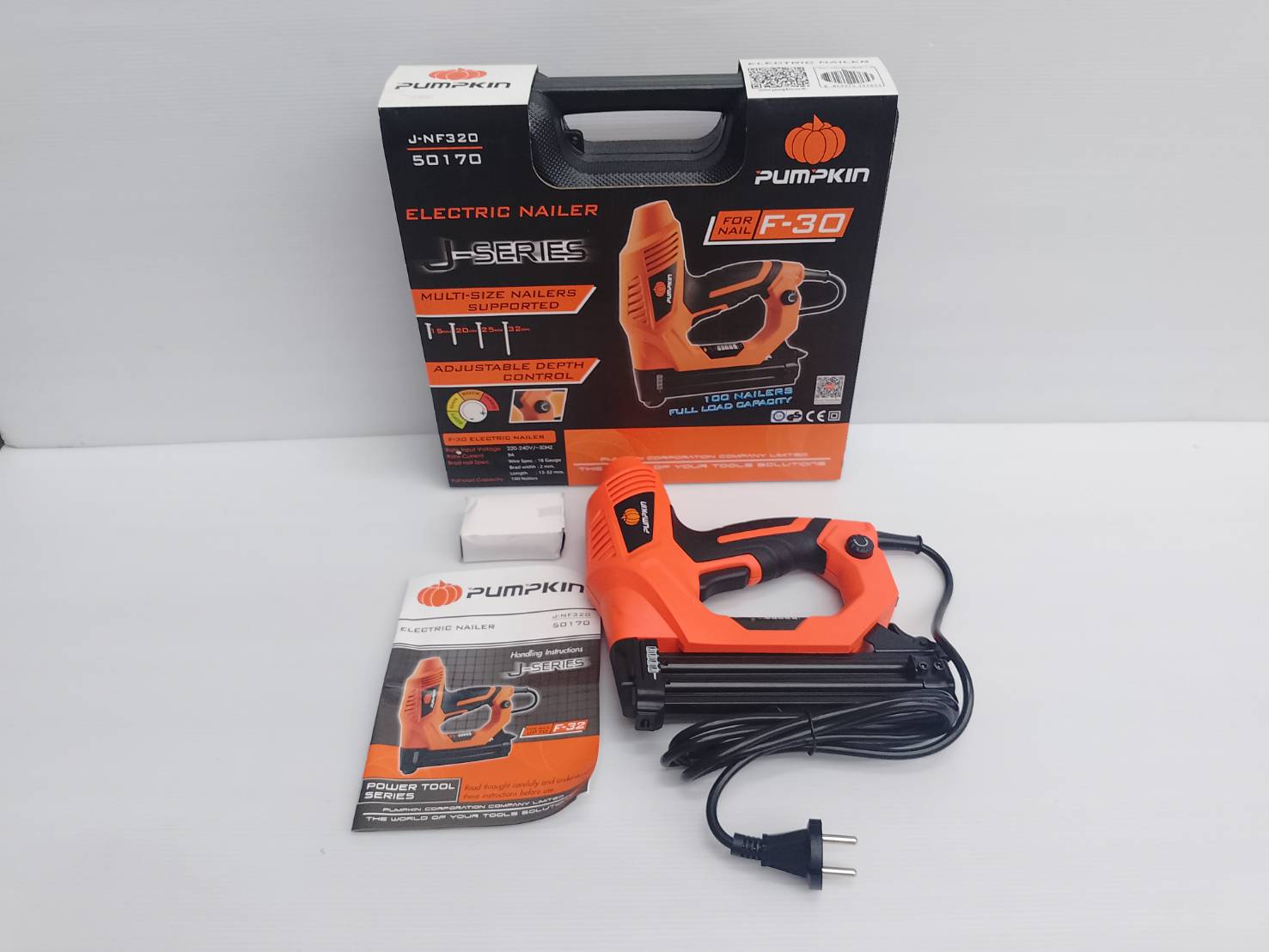 ปืนยิงตะปูไฟฟ้า J-NF320 PUMPKIN