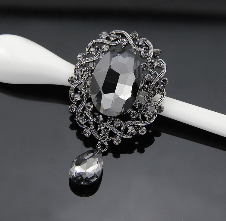 (พร้อมส่ง) เข็มกลัด 078 สีดำ