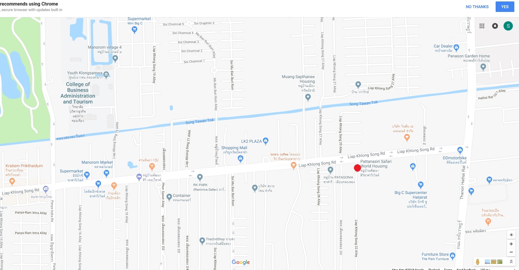 H1134 ขายบ้านเดี่ยว 2ชั้น 72 ตร.วา ม. พัฒนาสิริ ซาฟารีเวิลด์ ซอยเลียบคลองสอง 32 บางชัน คลองสามวา ตกแต่งสวย สภาพพร้อมอยู่