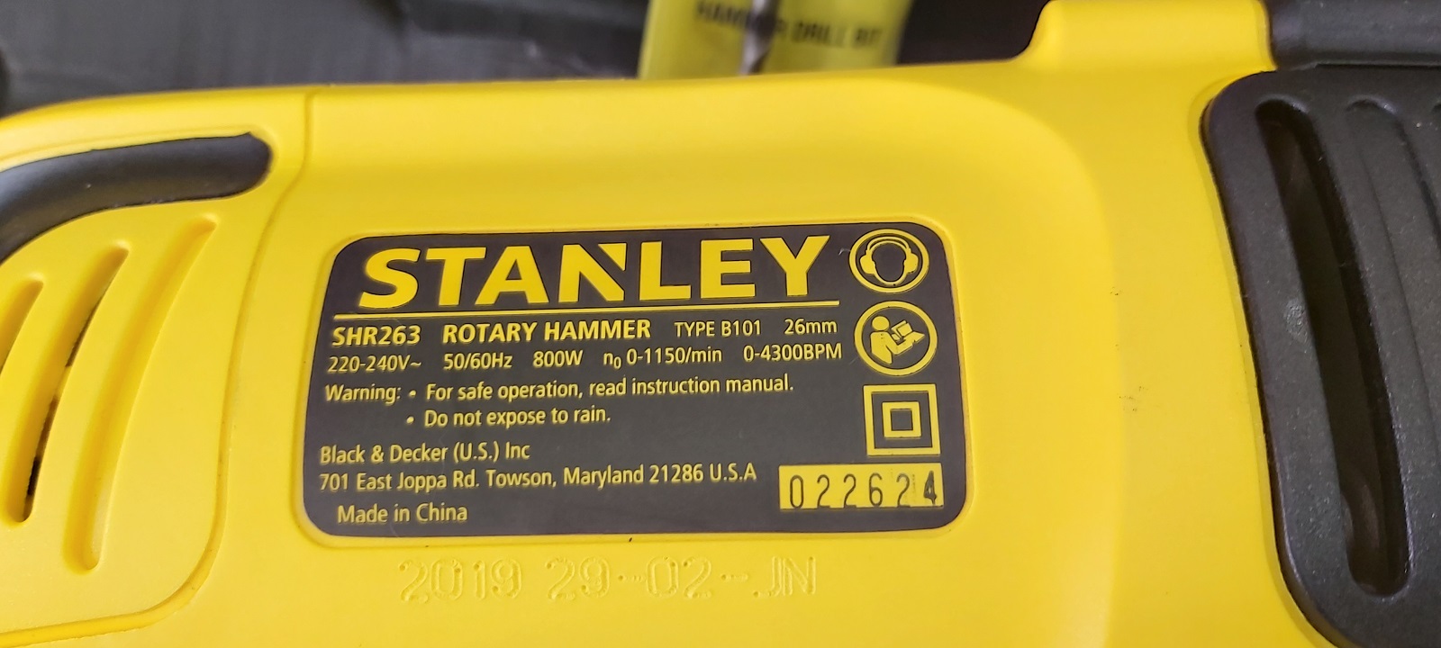 สว่านโรตารี่ SHR263KA STANLEY