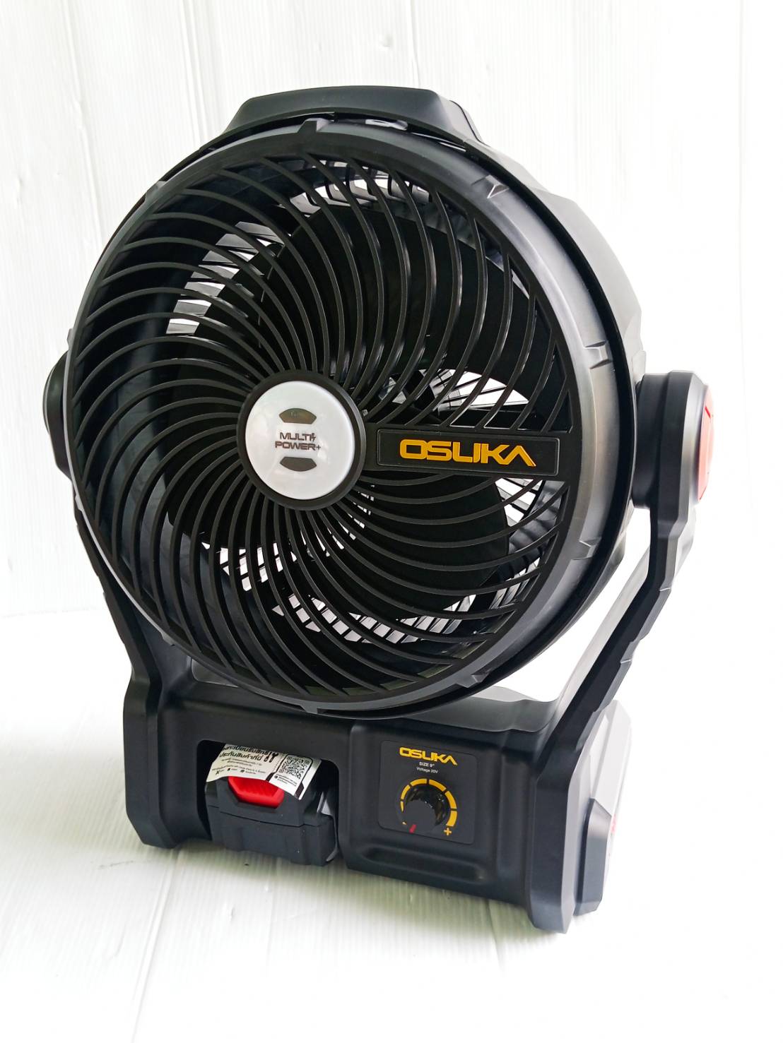 SET B พัดลมไร้สาย 9" OCF762 + ก้อนแบต 4.0Ah OCB-204 OSUKA
