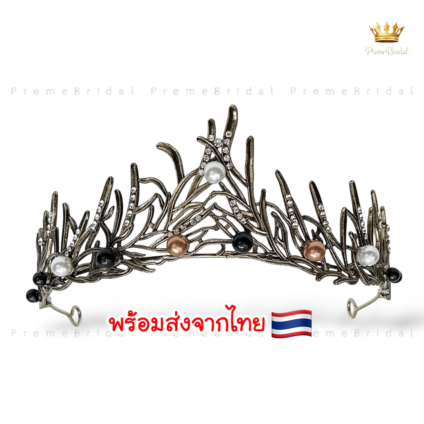 (พร้อมส่ง) มงกุฎสีดำ 311 Halloween ฮัลโลวีน งานสวย ปราณีต QCเพชรทุกเม็ด สินค้าพร้อมส่งจากไทย ไม่ต้องรอจีน