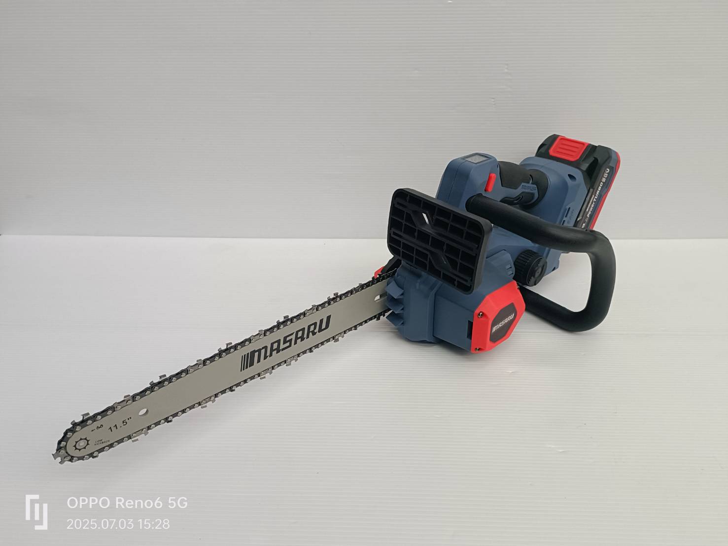 MASARU เลื่อยไฟฟ้าไร้สาย 11.5 นิ้ว 20V รุ่น SCS-420 เลื่อยตัดไม้แบตเตอรี่ ตัดไม้ขนาดใหญ่ เลื่อยโซ่ไร้สาย