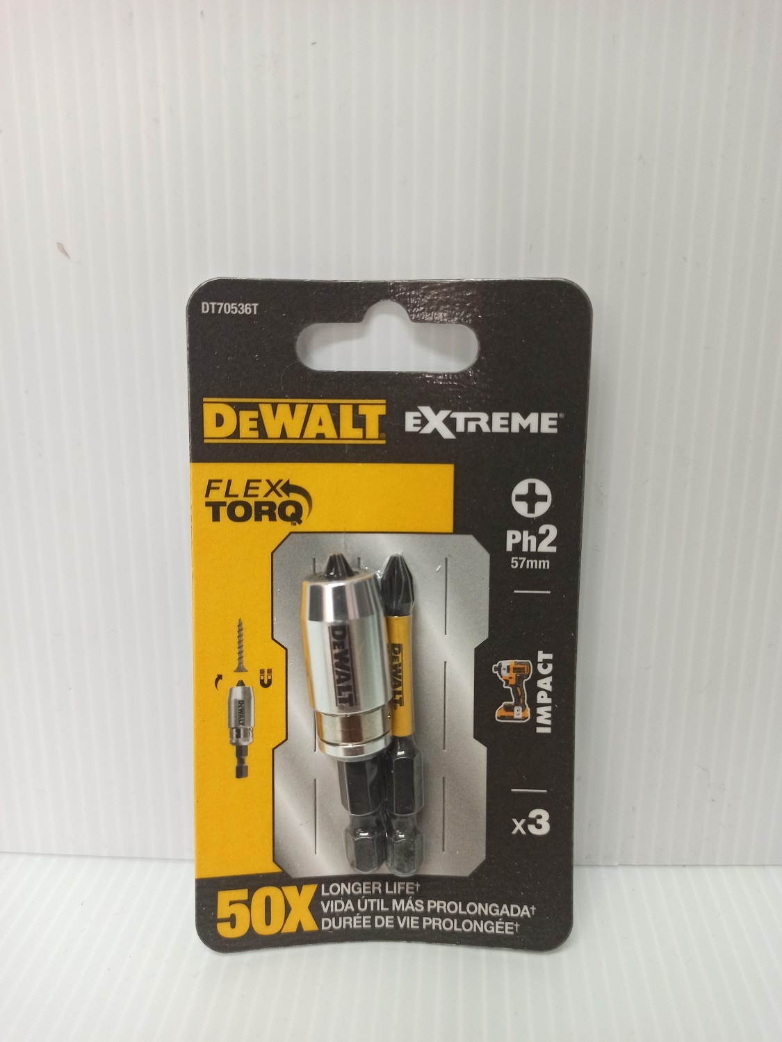 ชุดดอกไขควง 3ชิ้น DT70536T IMPACT SCREW BIT TORSION DEWALT