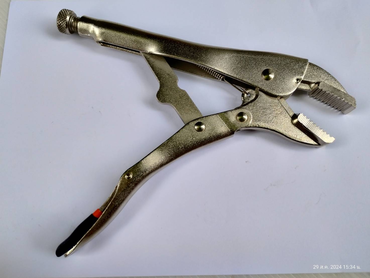 KENDO KD-11610 คีมล็อคปากตรง 250mm. 10" เกรด Cr-V แท้