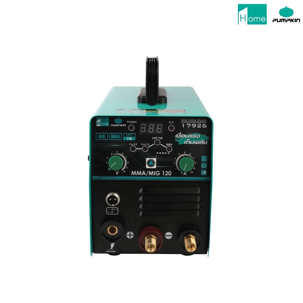 ตู้เชื่อม3ระบบ MIG/MMA/LIFT TIG รุ่น MIG120A PLUS PUMPKIN HOME 17926