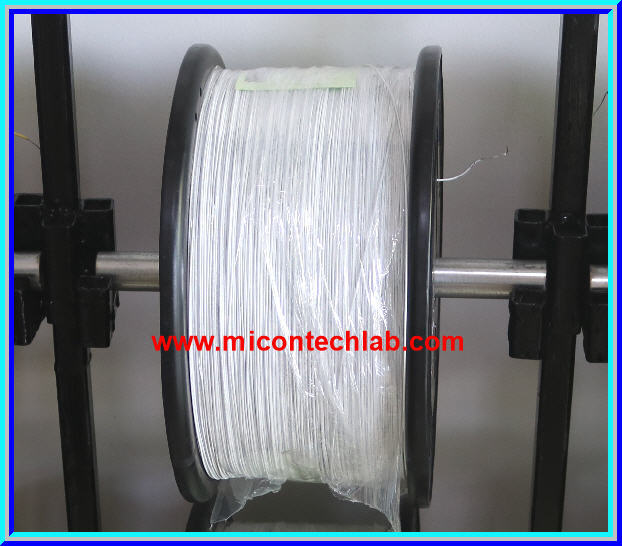 1x สายไฟ UL1007 เบอร์ 26 AWG สีขาว ยาว 1 เมตร