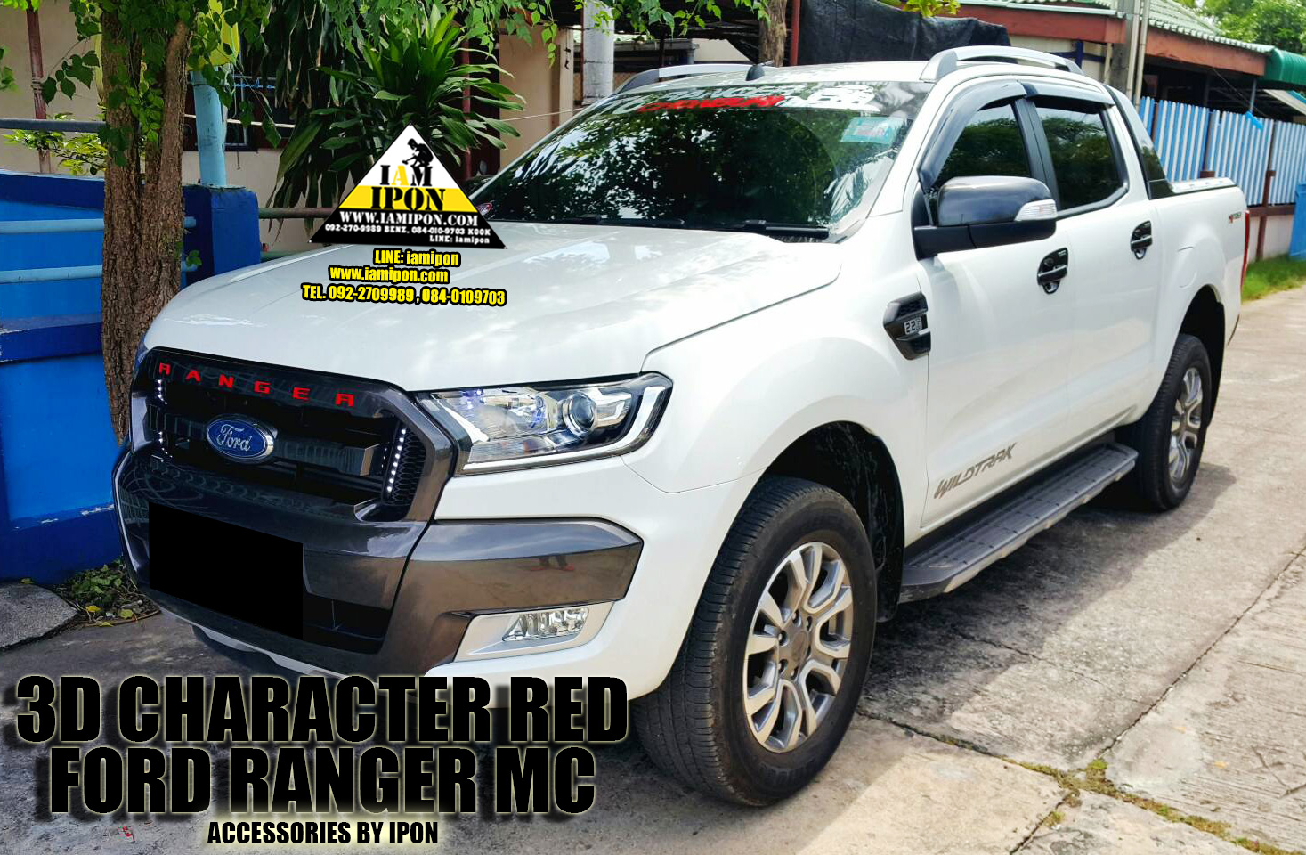 3D CHARACTER FRONT GRILL FORD RANGER MC ตัวหนังสือติดกระจังหน้าฟอร์ดเรนเจอร์ MC