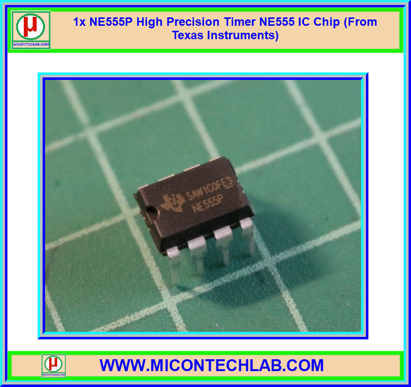 1x ไอซีไทเมอร์ NE555P High Precision Timer Texas Instruments