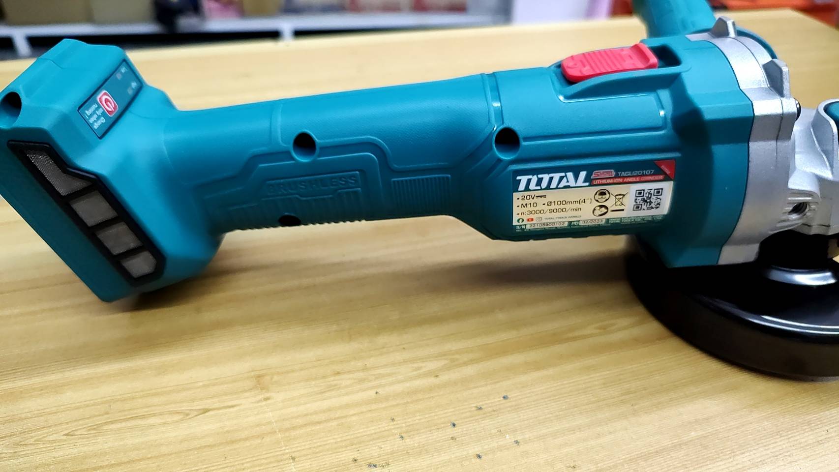 ชุดคอมโบ้เครื่องเจียร20V TOSLI2211410 TOTAL (TAGLI20107+TAGLI7601)