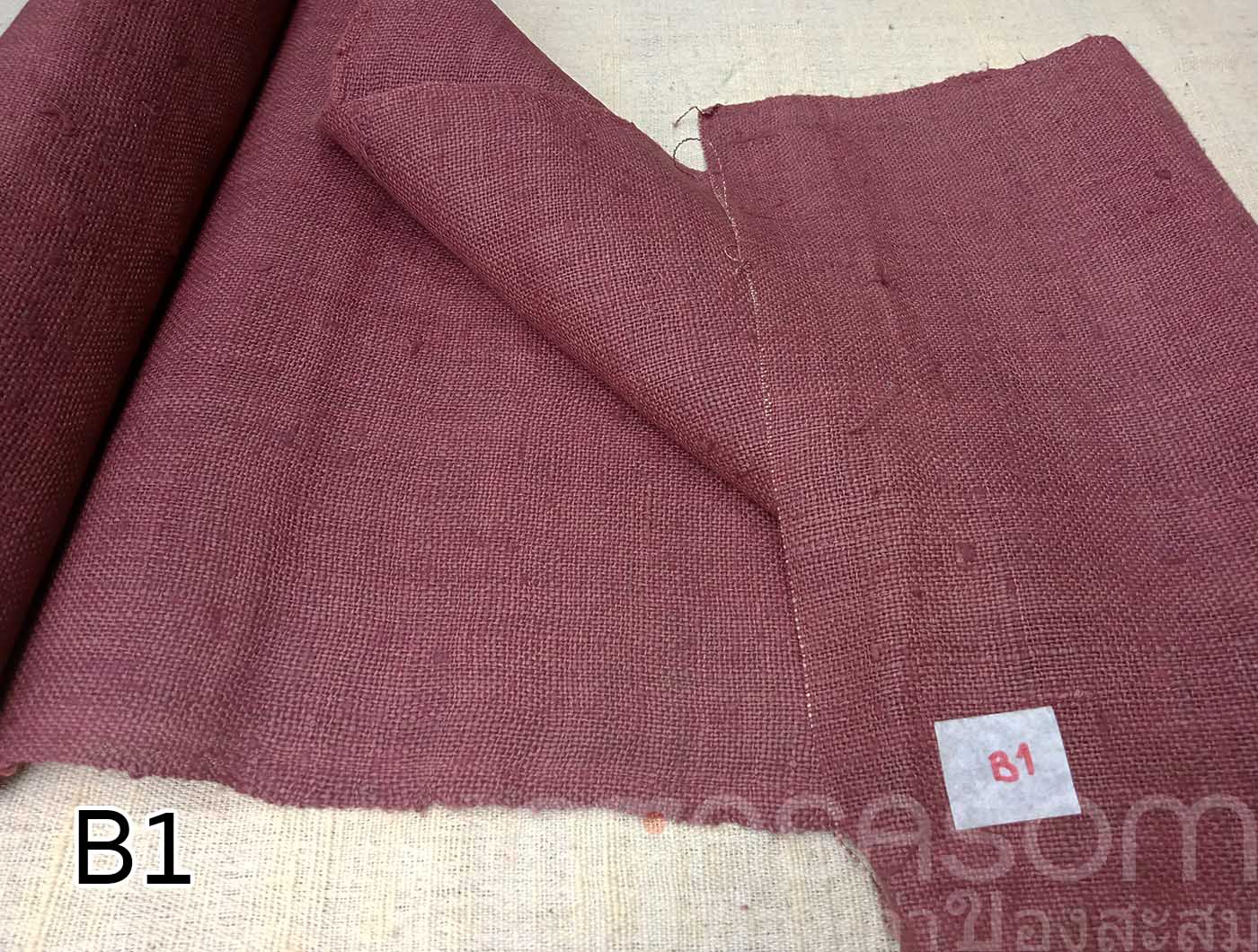 ผ้าใยกัญชงทอมือย้อมสี