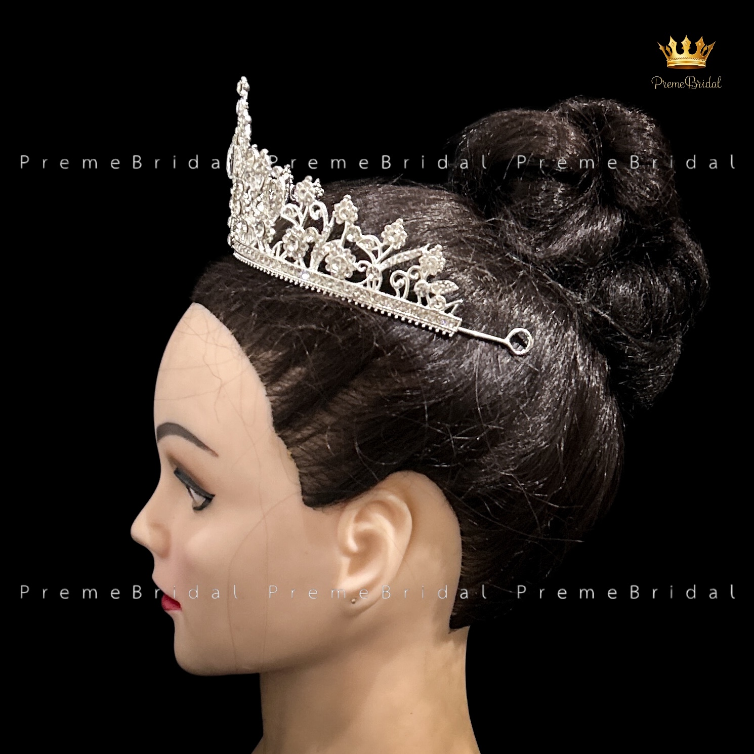 (พร้อมส่ง) เทียร่า 442 มงกุฎครึ่งหัว งานเจ้าสาว งานประกวด สวย ปราณีต QCเพชรทุกเม็ด สินค้าพร้อมส่งจากไทย