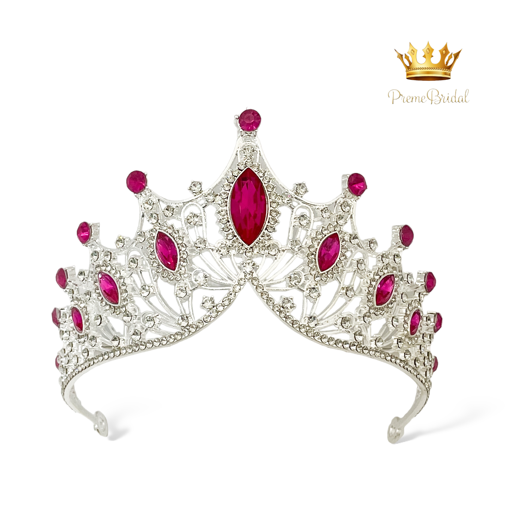 (พร้อมส่ง) เทียร่า 303 สีเงิน-ชมพูบานเย็น มงกุฎนางงาม งานสวย ปราณีต QCเพชรทุกเม็ด สินค้าพร้อมส่งจากไทย