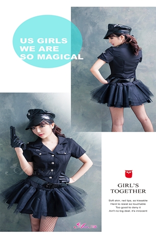 ชุดตำรวจหญิง /ุ ชุดอาชีพ / ชุดอาชีพในฝัน