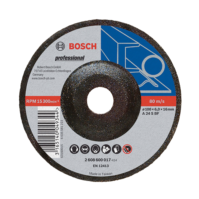ใบเจียรเหล็ก 4"x6 BOSCH #2608600017