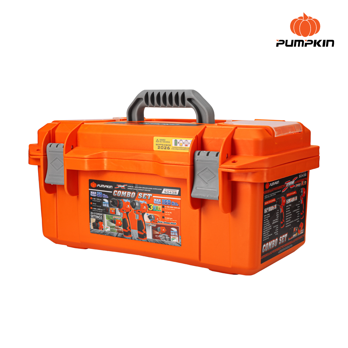 คอมโบ้ชุดสว่าน16V XT-16IMDID-202CK PUMPKIN 50438