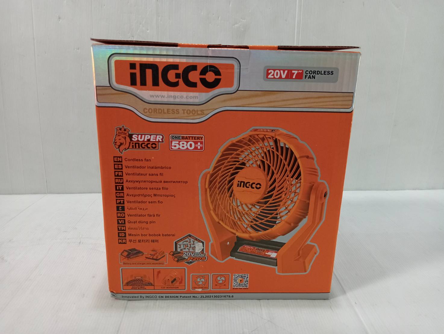 พัดลมไร้สาย7" 20V CFALI2007 INGCO (ตัวเปล่า)