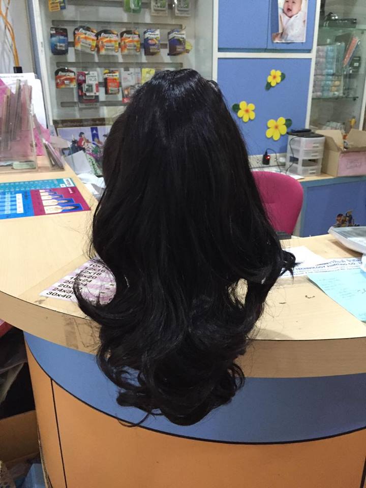 (พร้อมส่ง) วิกผมหางม้าสวอน สีดำ