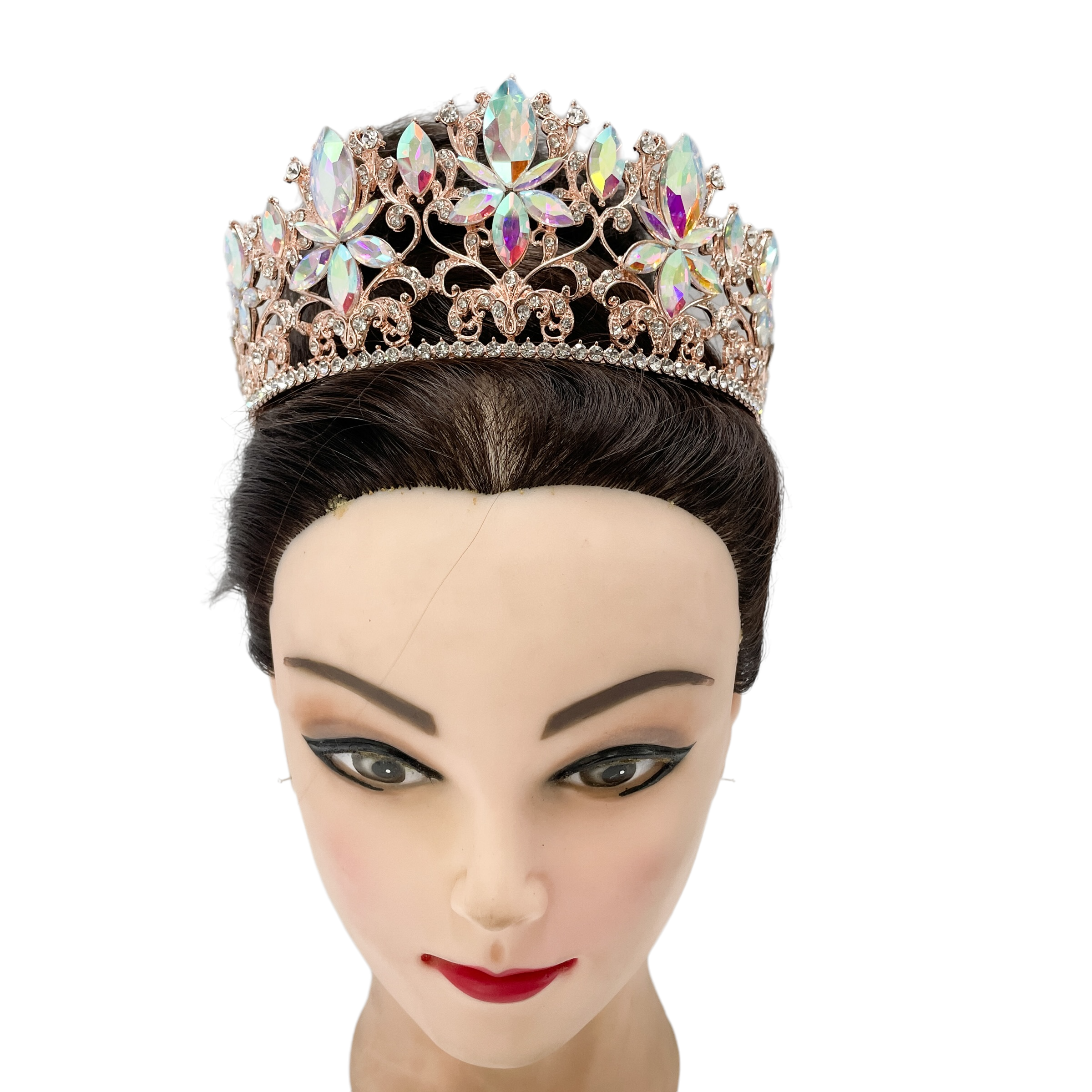 (พร้อมส่ง) เทียร่า 353 สีโรสโกลด์ งานสวย ปราณีต QCเพชรทุกเม็ด สินค้าพร้อมส่งจากไทย