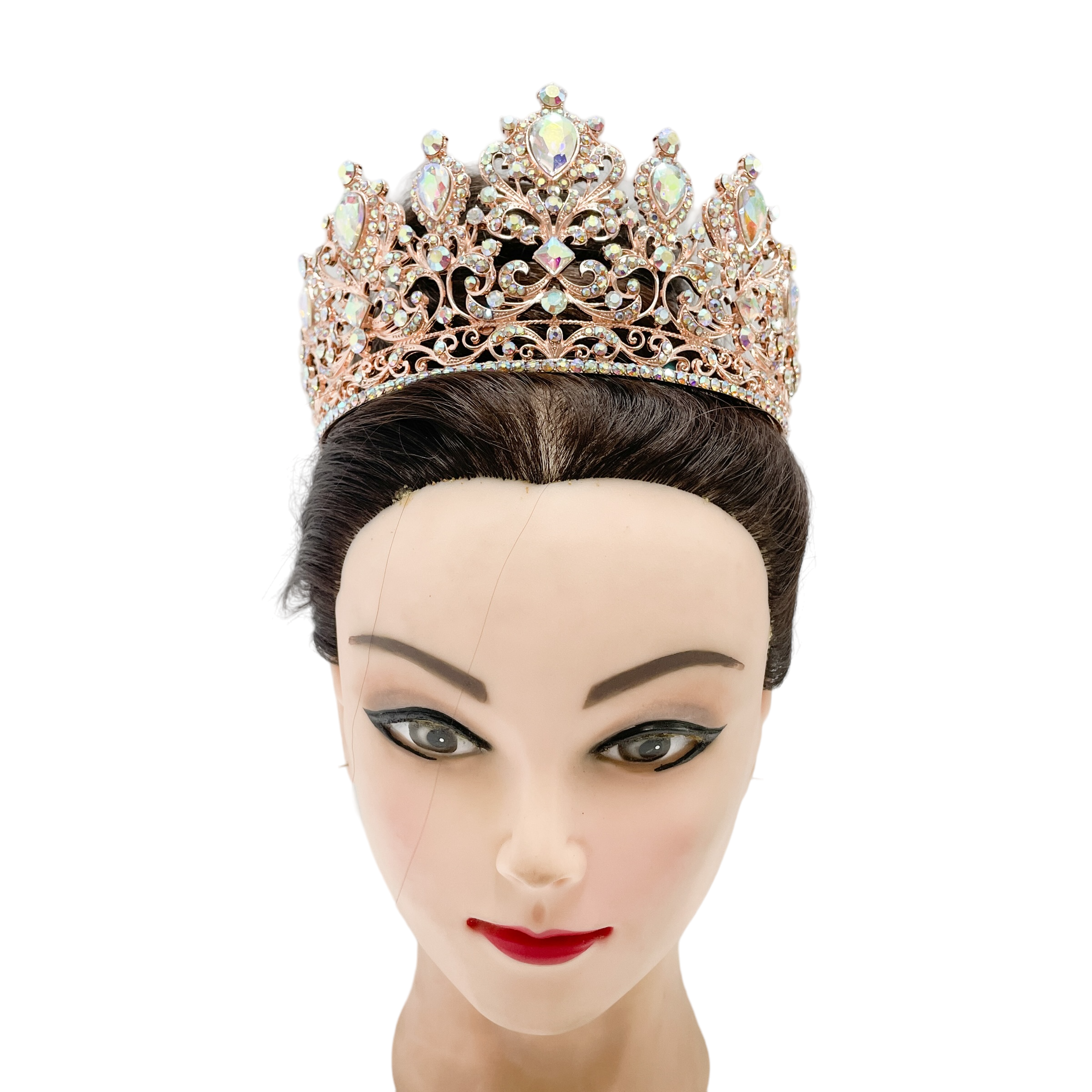 (พร้อมส่ง) เทียร่า 359 สีโรสโกลด์ งานสวย ปราณีต QCเพชรทุกเม็ด สินค้าพร้อมส่งจากไทย