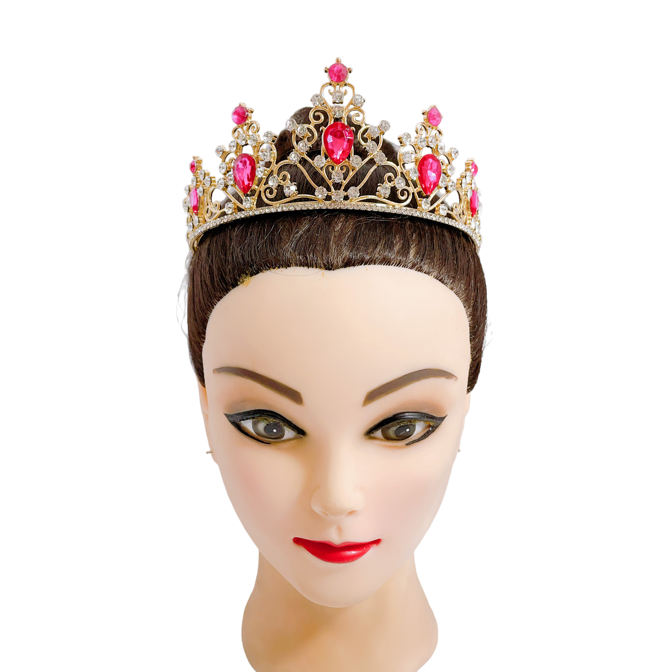 (พร้อมส่ง) เทียร่า 319 สีชมพูบานเย็น มงกุฎนางงาม มงกุฎเจ้าหญิง งานสวย ปราณีต QCเพชรทุกเม็ด สินค้าพร้อมส่งจากไทย