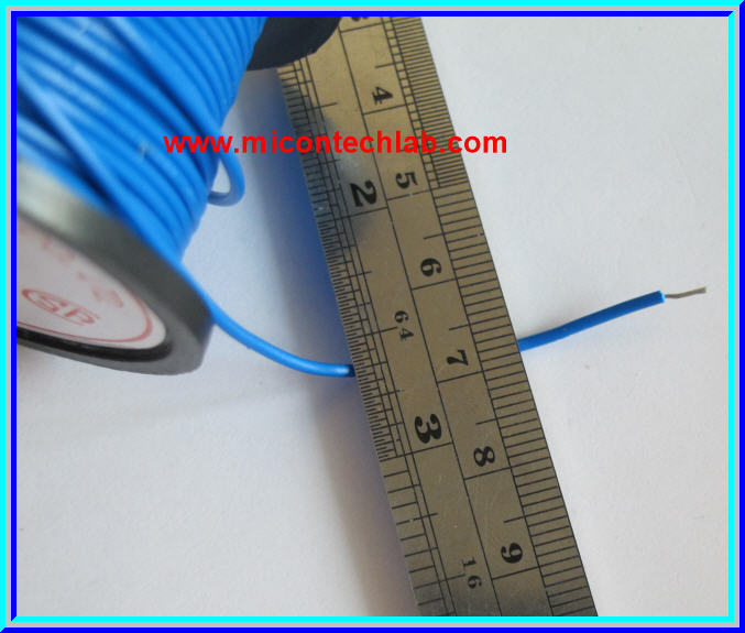 1x Cable Wire AWG#26 Length 30 meters (100ft) Blue color