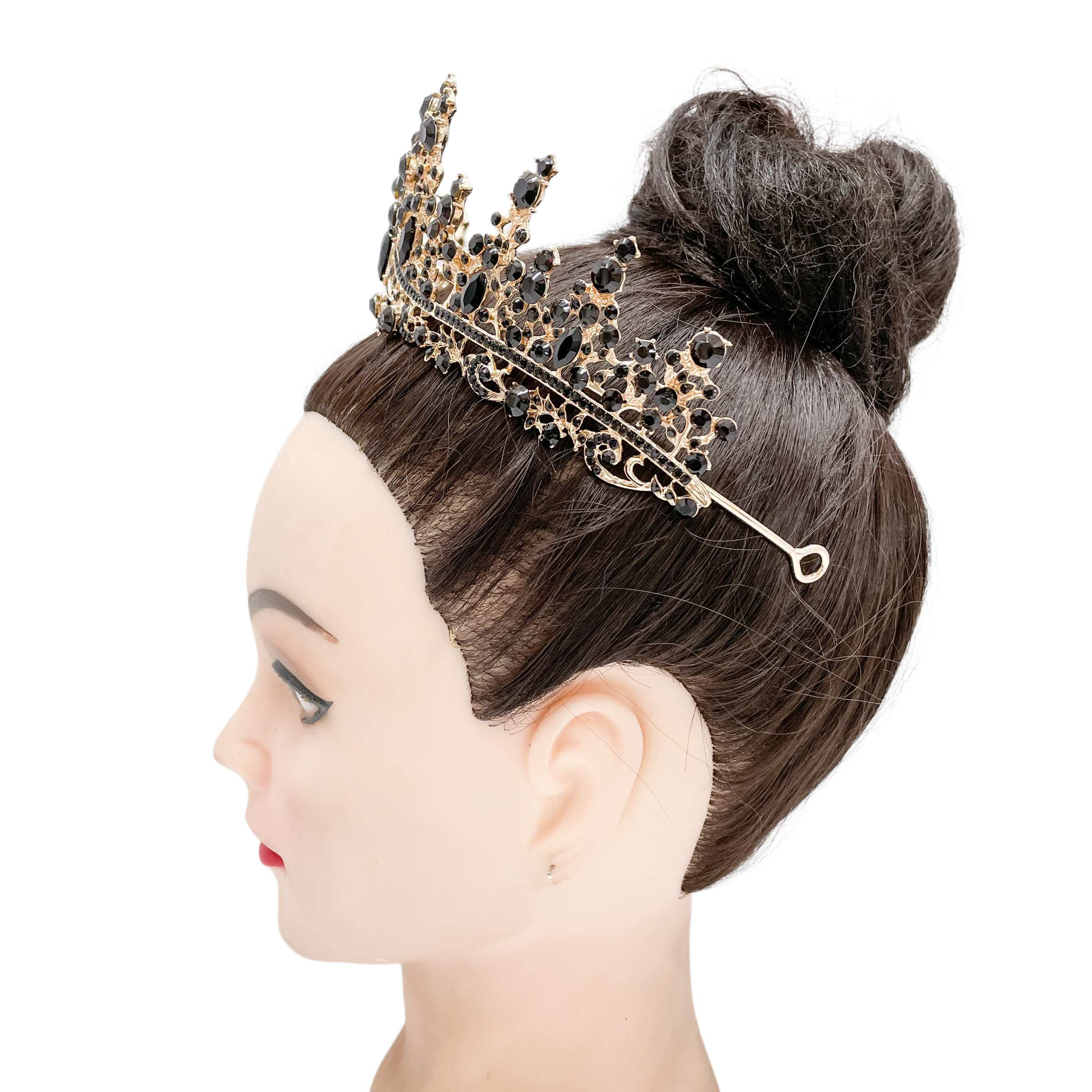 (พร้อมส่ง) มงกุฎสีดำ 273 มงกุฎนางงาม งานสวย ปราณีต QCเพชรทุกเม็ด ร้านคนไทย คุยง่าย ส่งเร็ว