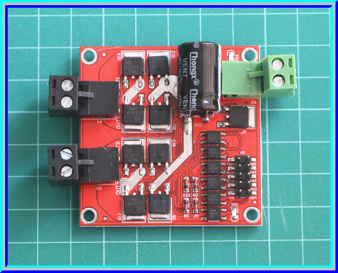 1x XY-160D บอร์ดไดร์มอเตอร์แบบ H-Bridge แบบ 2 ช่อง
