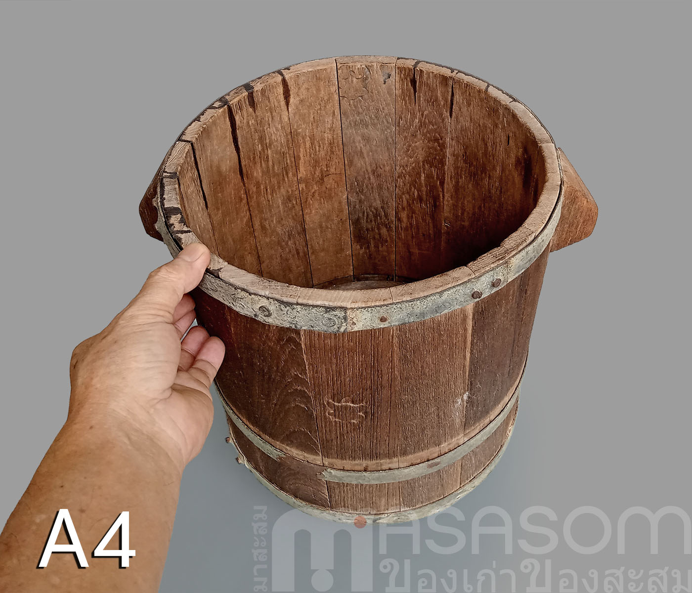 ถังตวงข้าวโบราณขนาด 10 ลิตร