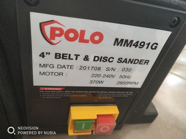 แท่นขัดกระดาษทรายสายพาน MM491G POLO