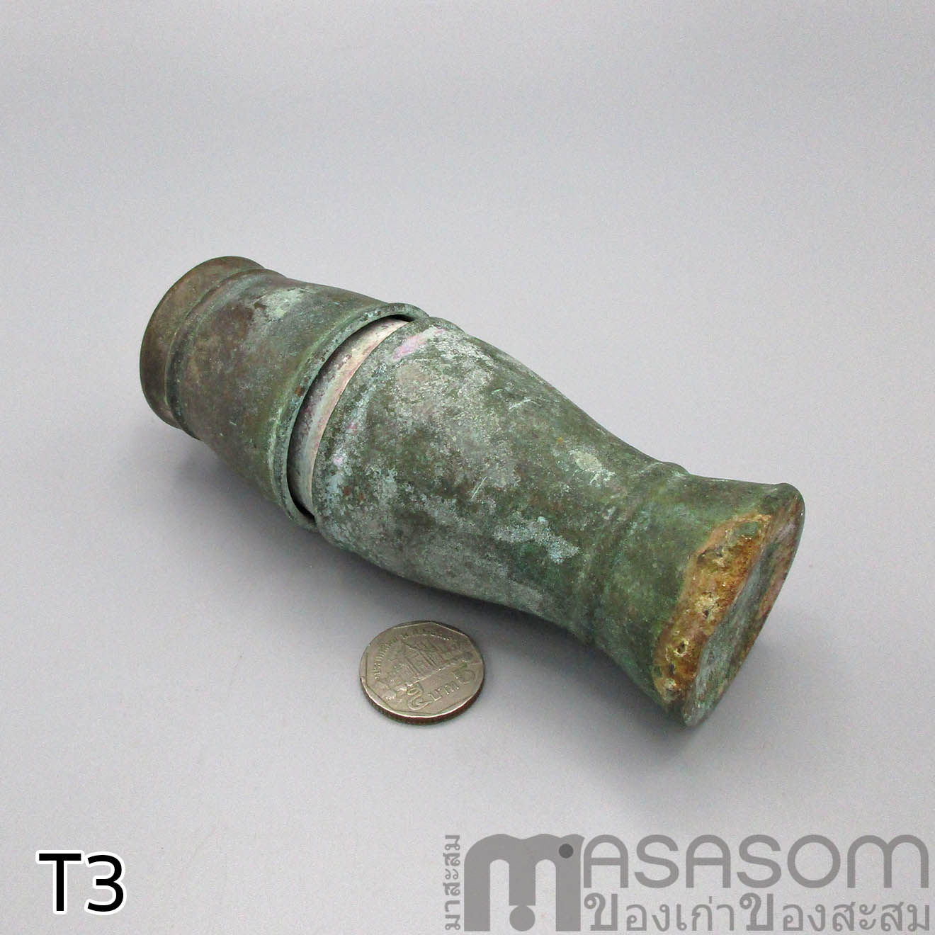 เต้าปูนทองเหลืองโบราณ