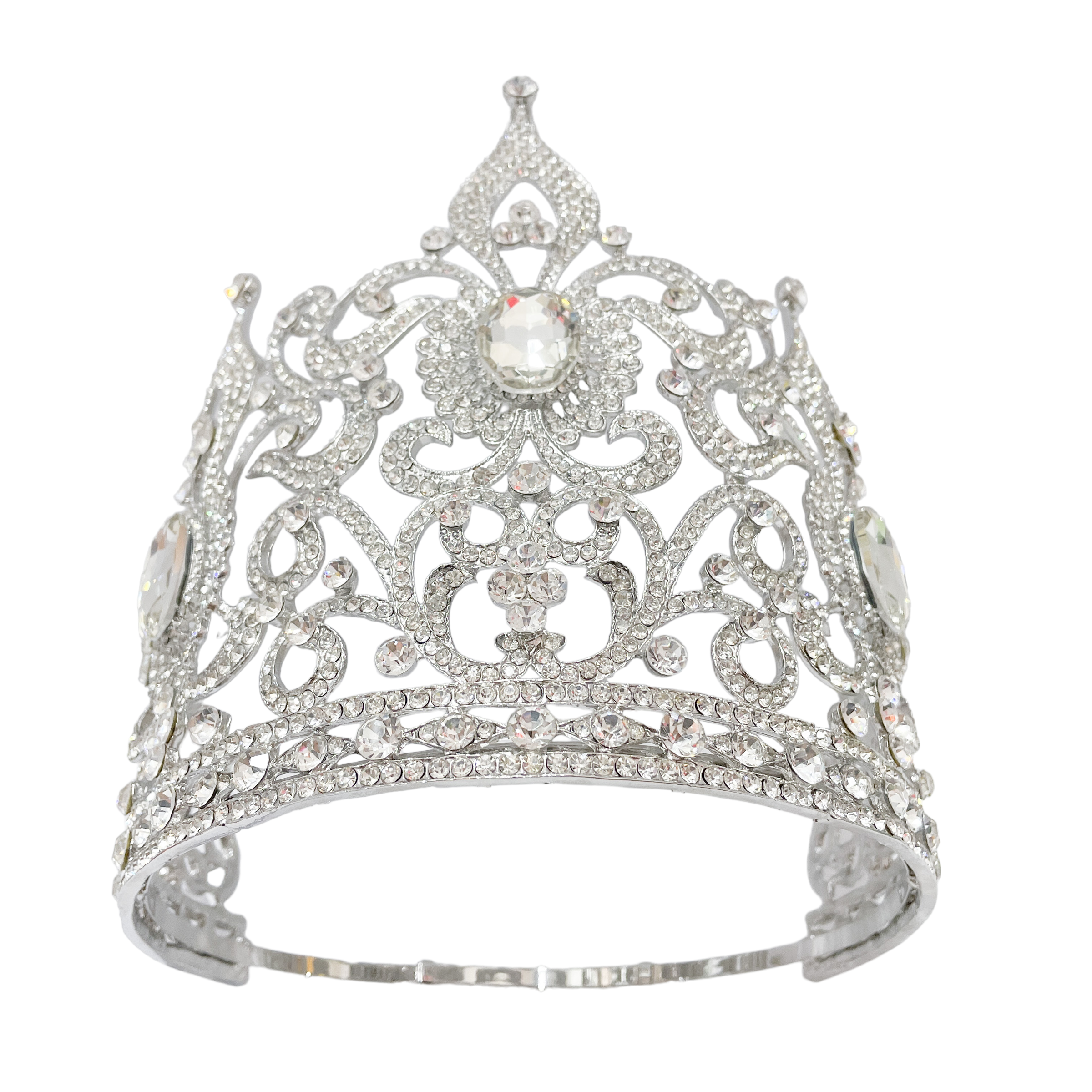 (พร้อมส่งจากไทย) มงกุฏ 102 สีเงิน มงกุฎนางงาม มงกุฎเพชร มงกุฎประกวด สินค้าพร้อมส่ง ไม่ต้องรอนาน งานพรีเมี่ยม