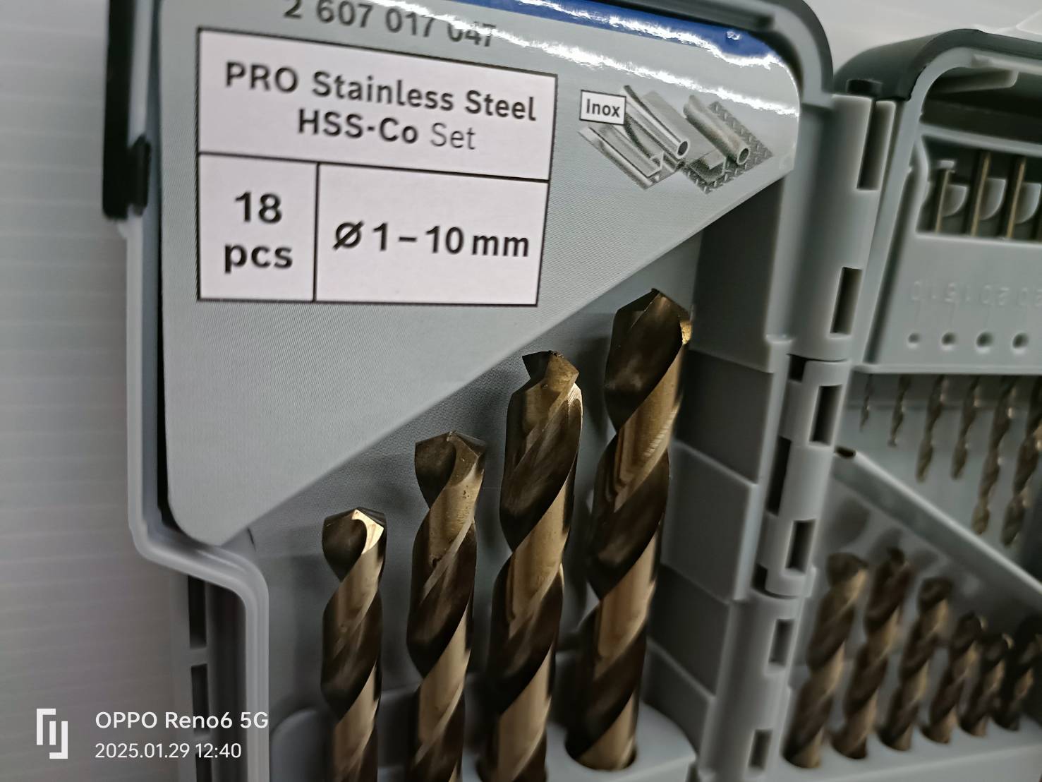 ชุดดอกสว่าน HSS-Co 18ตัวชุด 2607017047 BOSCH