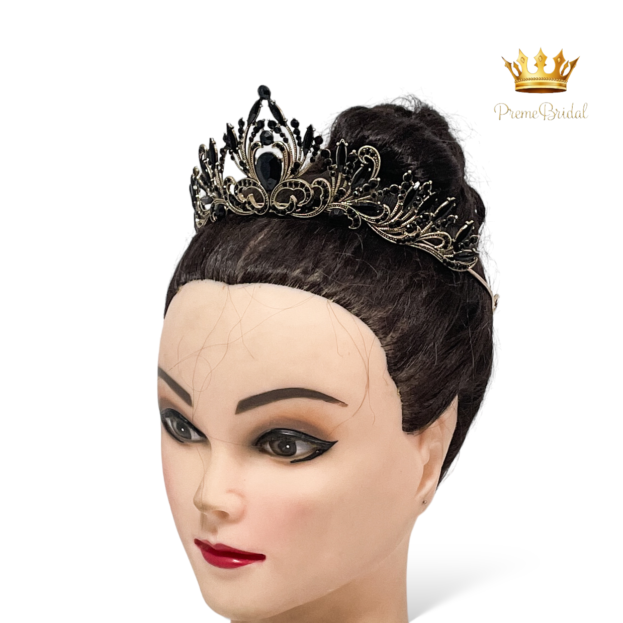 (พร้อมส่ง) มงกุฎสีดำ 331 มงกุฎนางงาม งานสวย ปราณีต QCเพชรทุกเม็ด สินค้าพร้อมส่งจากไทย