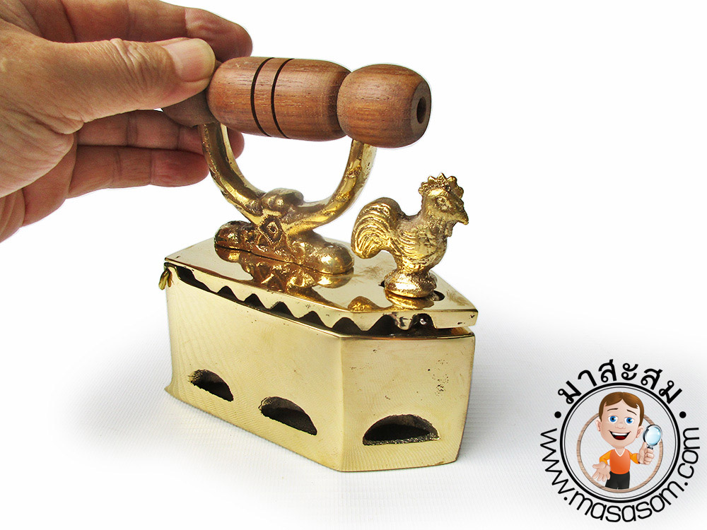 เตารีดทองเหลืองหัวไก่ขนาดเล็ก