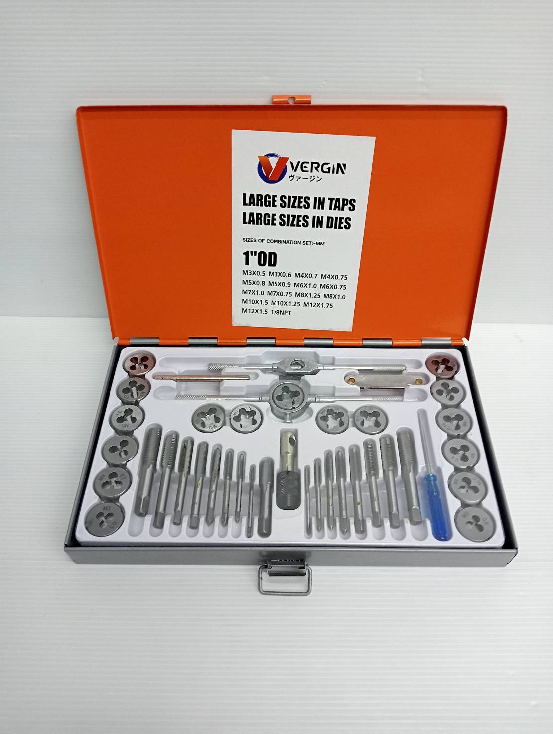ชุดต๊าปเกลียว40ชิ้น VERGIN VG-TDS001